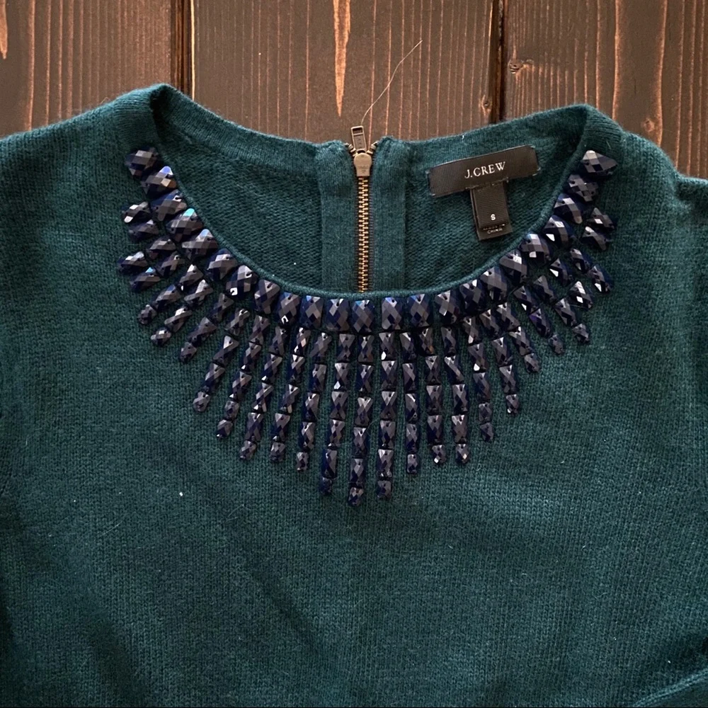 J. Crew Jeweled Starburst Sweater